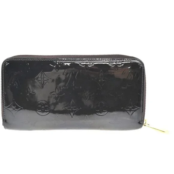 LOUIS VUITTON Zippy Long Wallet Monogram Vernis Leather Amarante M93522 67KC310